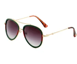 Classic Round Sunglasses Brand Designer UV400 Eyewear Metal Gold Frame Sun Glasses Men Women Mirror Sunglasses G0062
