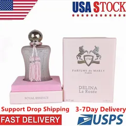 Hızlı Teslimat 75ml Kokular Tütsü Parfumlar Parfumlar De Marly Delina La Rose Lady Köln için Kölel