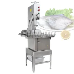 220V Commercial Desktop Saw Bone Cutting Ribs Meat Slicer Electric Bone Cutting Machine Frozen Fish/Bones Meat Cutter 1.5kw