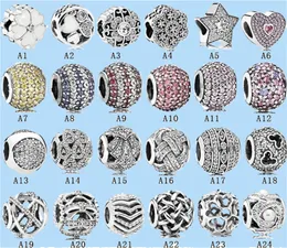 925 Silber Perlen Charms passen Pandora Charm hohl Galaxy feste Schnalle Perlen DIY