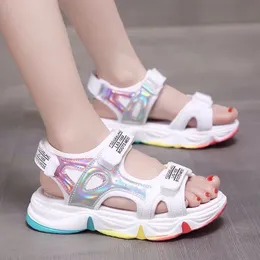 Slipper Brand Girls Sandals 2023 Summer Children s Beach Shoes Little Fashion Big Kids Princess Sports 230511