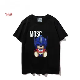 23SS Sunmmer Womens Mens Designers T Thirts Thirts Fashion Letter Printing Sleeve Leady Tees Luxurys Tops Tops Thirts Clothing Moschino Tz