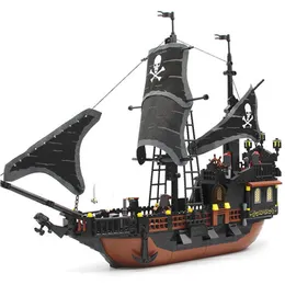 Black Pearl Gudi 652pcs Pirates Pirates of the Brick Bricks Builds Toys Toys Playmobil X0503178M