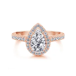 American Classic Engagement Ring Female Micro Inlaid Aaa Zircon White Gold Plated Diamond Ring Ornament Wholesale