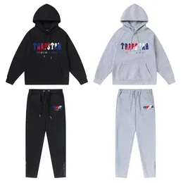 Mens Tracksuits Trapstar Sweater Trousers Set Designer Hoodies Streetwear Sweatshirts Quality Sports Suit Pullover Trapstar Fleece Sports Suit