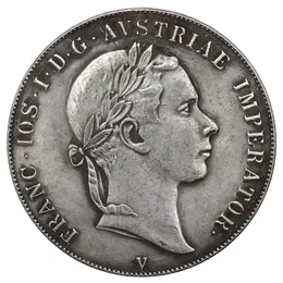 1853 İtalya 1 Scudo - Franz Joseph I Gümüş Kaplama Kopya Paraları
