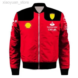 Мужские куртки 2023 Formula One Team Scuderia официальная гоночная куртка локомотив толстый ветровой верх экстремальный спорт на открытом воздухе leclerc sainz