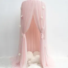 Crib Netting Mosquito Net Hanging Tent Star Decoration Baby Bed Canopy Tulle Curtains for Bedroom Play House Children Kids Room 230512