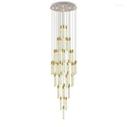 Lâmpadas pendentes 1pc 7w 10w escurecimento no estilo nórdico LED LED Crystal Long Lamp Creative Personality Restaurant Bar Bar