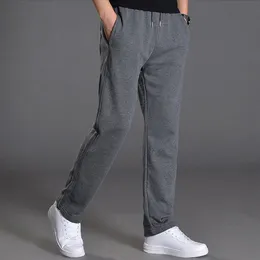 Erkekler Bahar Sonbahar Joggers Erkekler Jogging Sweetpants Sports Giyim Örgü Terzini Spor Pantolon Pantolon Büyük Boy Geniş Bacak Giyim 230512