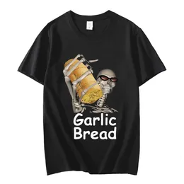 Женская футболка чесночная хлеб мужская футболка графическая винтаж 100 хлопок, когда твоя мама Ком Хер и Мейк Хит Женщины Уютные Свободные Шайрты уличная одежда 230512