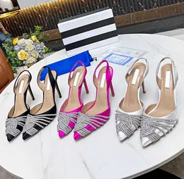 dress shoes seduction gatsby satins aquazzura pineapple 9cm pointy ostrich feather bowknot crystal diamond sandal pumps high heels sequined stilettos women