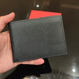 Portafoglio di marca in pelle portamonete mini WLLETS portamonete multifunzionale a sei slot per carte portamonete di lusso originale portamonete da uomo