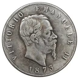 Replika 1873 Włochy 5 Srebrne monety kopane