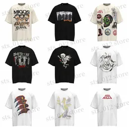 Herr t-shirts groda drift mode streetwear y2k överlägsen kvalitet överdimensionerad vintage bomull märke lösa tee t-shirt toppar för män kläder t230512