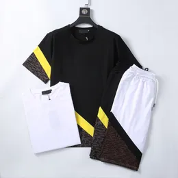 Mens Tracksuit 21 Summer Short Hermes Shorts Casual Pure Color Outfits Män Betvit Two Piece Pants Active Sweatsit #MT3148