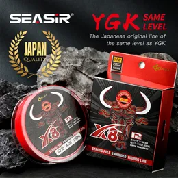 خط جديلة Sisir Arvival Japan Original Ygkpe Quality 150m Red x8upgrade 8 Line Multifilament Multivilament Line High Strength الخط الرئيسي 230511