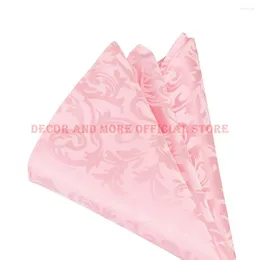 Table Napkin 50PCS El Solid Napkins White Pink Red Decor Poly Jacquard Damask Dining For Wedding Party 48CM/19INCH
