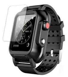 Sport Strap Waterproof Rugged Case with Silicone Watchband for Apple Watch Series SE 6 5 4 3 on iWatch 38424044mm Swimming Coqu5278618