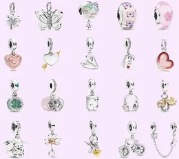 925 Silber Perlen Charms passen Pandora Charm Love Armband Lucky Amulett Anhänger New Slide Armbänder Perlen Schmuckkette