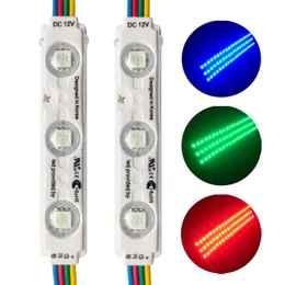 Storefront Lights RGB SMD5050 Window LED Light 3 LED Module Light,Waterproof Business Decorative Light with Adhesive-for Store Indoor Outdoor DIY crestech888