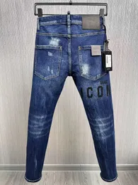 DSQ PHANTOM TURTLE Klassische Mode Herren Jeans Hip Hop Rock Moto Herren Casual Design Zerrissene Jeans Distressed Skinny Denim Biker Jeans 1136