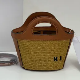 Torby na plażę Crossbody Straw torebkę w stylu czeski worka kubełka krowica torba tkacka Waspesjanrz portfel metalowy litera Zamknięcie