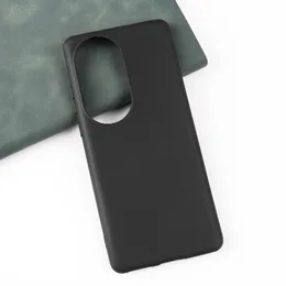 Matte svart mjuk silikon TPU -telefonfodral för Huawei P60 P50 P50E Pro P SMART S Y8 P Honor 50 Pro Lite Nova 11 9 10 SE Pro 9Z 8i Ffalcon FF1 SUCKSKAPT COVER