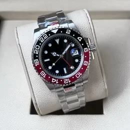 GMT 최저 공장 AAA u1 탑 남성 시계 남성 자동식 무브먼트 스테인레스 스틸 핸드 40mm montre de luxe