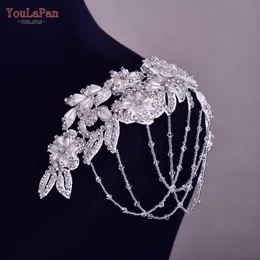 Other Fashion Accessories YouLaPan S80 Tassel Beaded Shoulder Decorative Patch Jewelry Temperament Clothes Handmade Pearl Applique 230512