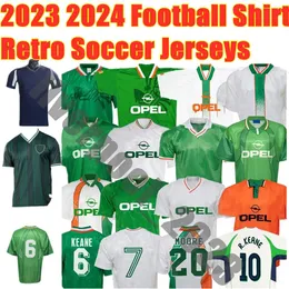 Keane retro voetbaltruien 88 90 92 94 96 97 98 1990 1992 1994 1996 1997 1997 1998 Irish McGrath Football Shirt Staunton Uniform Vintage Maillot Ire1ands Camiseta de Futebol