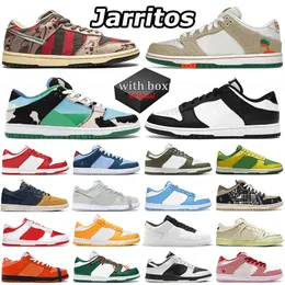 Freddy Krueger Lows Panda Tops Jarritos Tênis de Corrida Moda Laranja Lagosta Chunky UNC Fragmento de Múmia Médio Oliva Feminino Tênis Masculino Tamanho 48