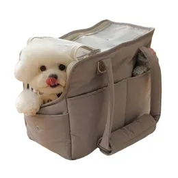Przewoźnicy Korean Summer Pet Out Bag torba pies mały pies przenośny Oneulder Portable Messenger Plecak Transport Chien VoIto Siege