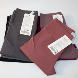 LL Pantaloni da yoga da donna a vita alta Pantaloni attillati multitasche fitness ad asciugatura rapida Pantaloni lunghi da donna Leggings sportivi da corsa per il fitness Pantaloni sportivi di alta qualità