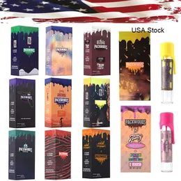 USA Stock Runtz Runty Packwoods Mixed Styles Dry Herb Storage Silicone Cap Tube Preroll Packaging Glass Tube Bottles Childproof Box Packing With Stickers Foam