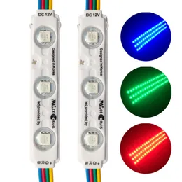 Storefront LED Lights Business LED Module for Signs Window Lights RGB 3 LED 5050 Multi-Colors LED Strip Light Store Advertising Signs Indoor Outdoor crestech168