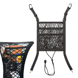 Car Organizer Net Barrier Pet With Auto Safety Mesh Bag Holders For Phone Purse & Card