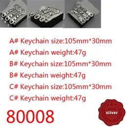 80008 S925 Portachiavi in argento sterling Testa Ciondolo gioielli Creativo Alta gamma Vita appesa Portachiavi Croce Fiore Barca Ancora Madre Semplice punk Gioielli hip-hop