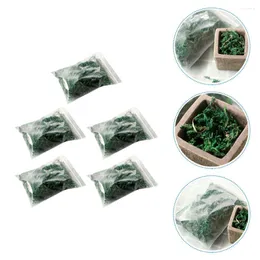 Dekorativa blommor 5 paket växter konstgjorda bonsai blomkruka leveranser diy mikro landskapsmaterial landskapsarkitektur falska lavblommor krukor