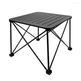 Lägmöbler utomhus aluminiumlegering vikta bord camping ägg roll bärbar picknick grill väg resa lätt fyra fyrkantiga tabeller