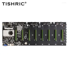 Motherboards Tishric Professional BTC-D37 Máquina-mãe de mineração com DDR3 Menory Mother Board Suporte 8 GPU PCIE 16X para mineiro