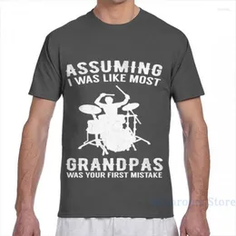 Men's T-skjortor förutsatt att jag var som de flesta grandpas roliga trummis trummen män t-shirt kvinnor över hela utskrift mode flicka skjorta pojke toppar tees