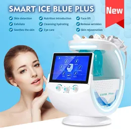2023 Newest Ice Blue Magic Mirror Skin Analyzer Hydrafacial Machine Hot Oxygen Ultrasound Microdermabrasion