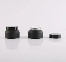 10 x 15g 30g 50g Frost Cream Glass Matte Jar Pot with Black Lids Seal Skin Care Face Mask Cosmetic Packaging Container3803149