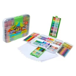 Estuche Crayola Ultra SmART, suministros escolares, marcadores, crayones, juego de arte, edades 6