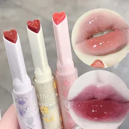 Lip Gloss Korean Glaze Mirror Water Moisturizer Jelly Love Lipstick Waterproof Long Lasting Non-stick Cup Tint Makeup