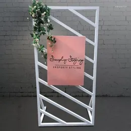 Party Decoration 2pcs/set)white Window Mental Panel Backdrop Stand For Event Yudao964