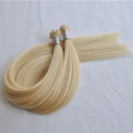 Double drawn blonde Color 613 Fan tip Hair Extensions Remy Hair Straight wave 1g per piece 200g per lot DHL304v