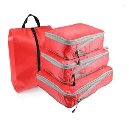 Duffel Bags Travel Organiser Bag Compressible Packing Cubes Nylon Portable Handbag Luggage Clothes Storage Foldable Waterproof Shoes Bagh