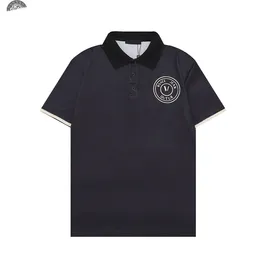 6 nowych moda londyn anglia koszulki polo męskie projektanci koszulki polo główna ulica haft drukowanie T shirt mężczyźni letnie bawełniane koszulki na co dzień #975